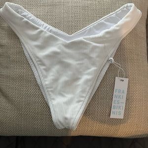 Frankie’s Enzo bottoms white ribbed M